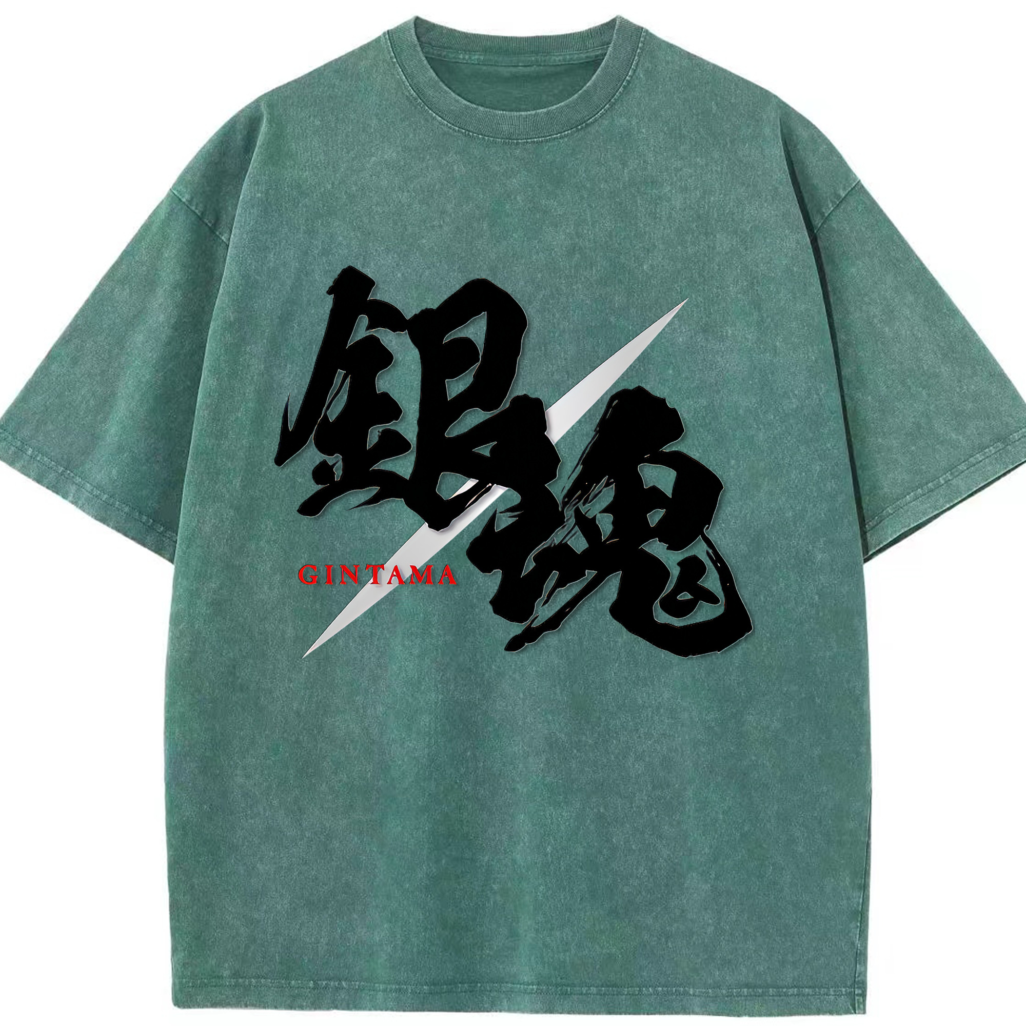 （画像用） ぎんたま 坂田銀時（さかたぎんとき） 神楽 志村新八（しむら しんぱち） GINTAMA Sakata Gintoki Kagura Shimura Shinpachi 綿100% ヴィンテージ風 半袖Tシャツ（フロントプリント）
